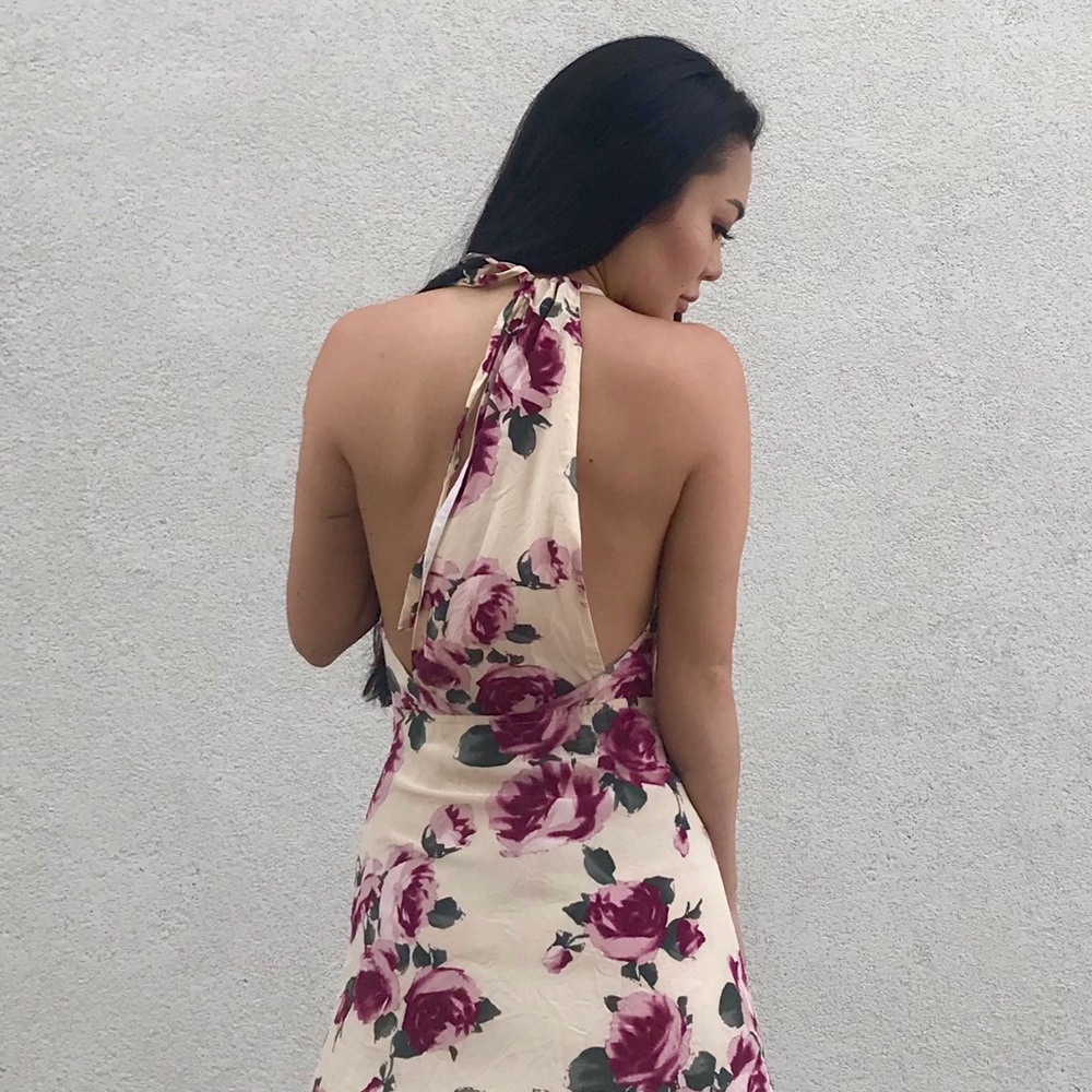 SOLD Stone Cold Fox Floral Rose Mini Dress 1
